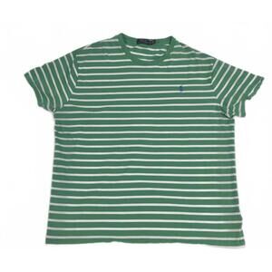 Polo Ralph Lauren 2XB Green and White Striped Men's T-Shirt b24
